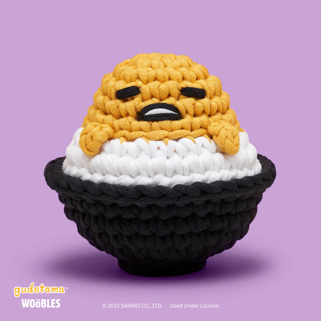 The Woobles-Gudetama™ Egg on Rice Crochet Kit-knitting / crochet kit-gather here online