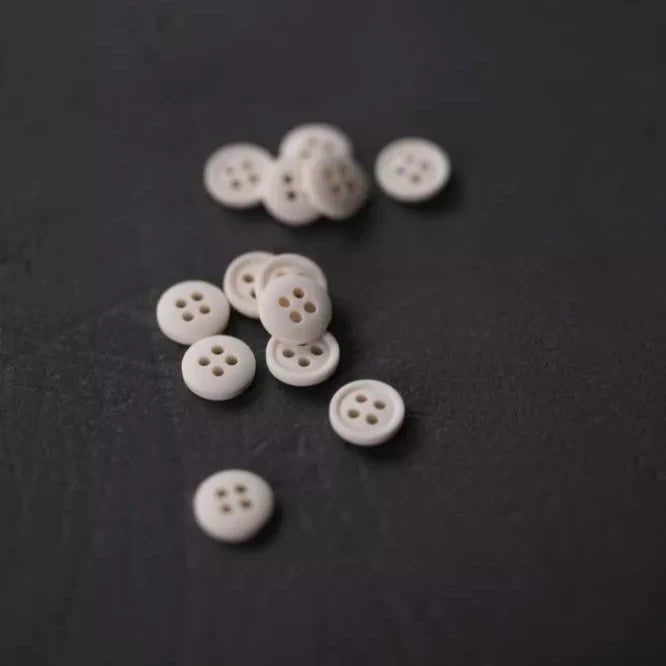 Merchant & Mills-Cotton Buttons 11mm [7/16"] (each)-button-White-gather here online