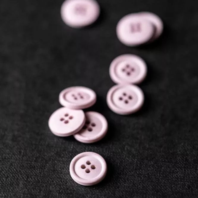 Merchant & Mills-Cotton Buttons 15mm [5/8"] (each)-button-Flower Pink (Petrova)-gather here online