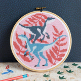 Hawthorn Handmade-Velociraptors Cross Stitch Kit-xstitch kit-gather here online