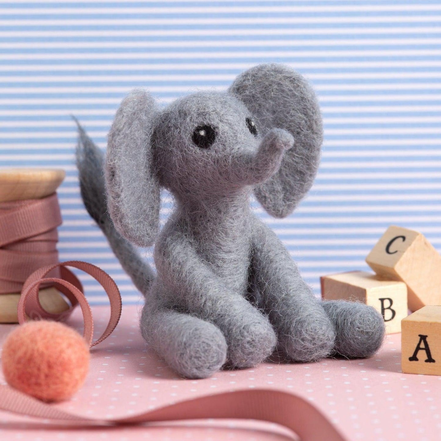 Hawthorn Handmade-Baby Elephant Mini Needle Felting Kit-craft kit-gather here online