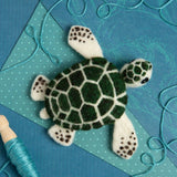 Hawthorn Handmade-Baby Sea Turtle Mini Needle Felting Kit-craft kit-gather here online