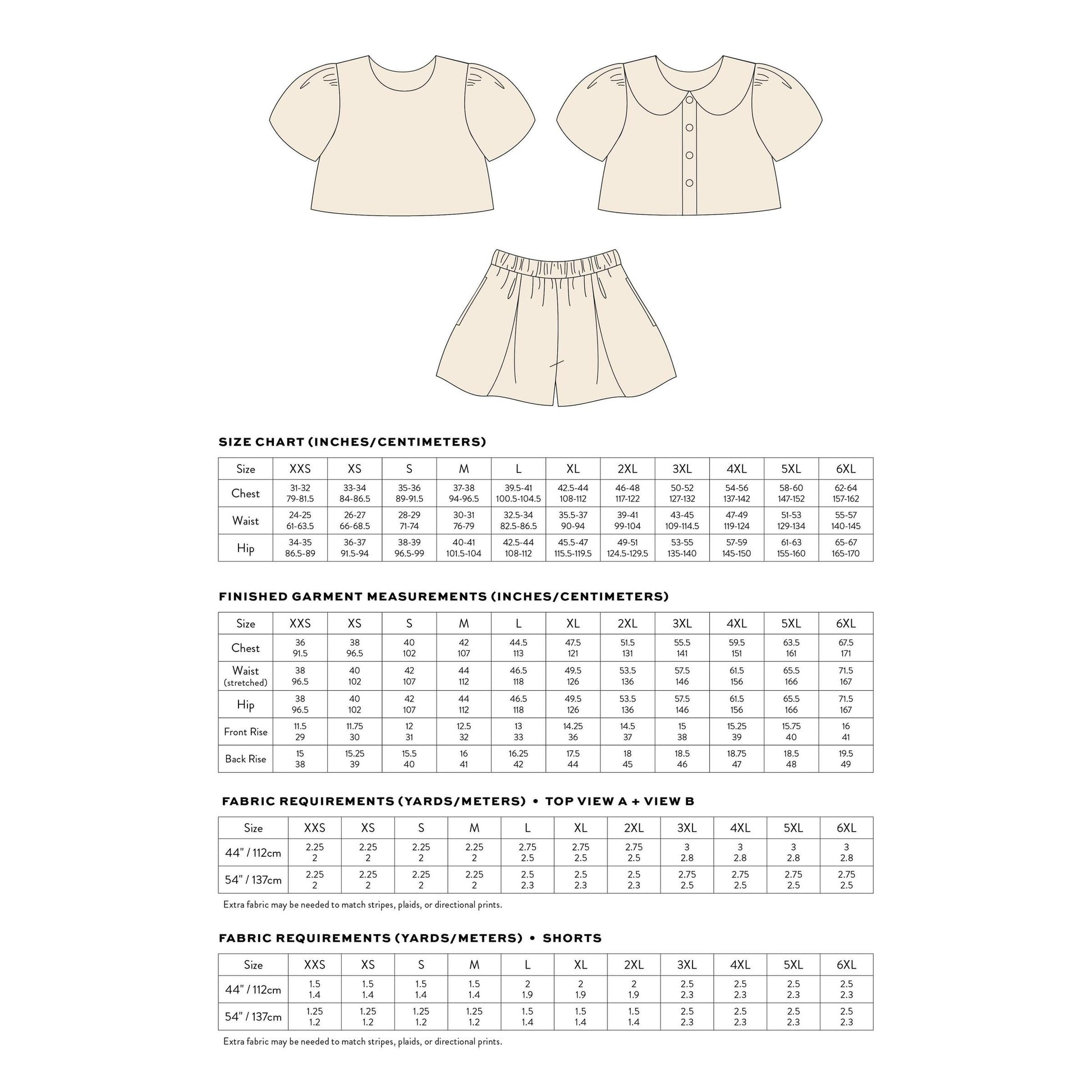 Matchy Matchy Sewing Club-High Tide Set Pattern - PDF DOWNLOAD-sewing pattern-gather here online