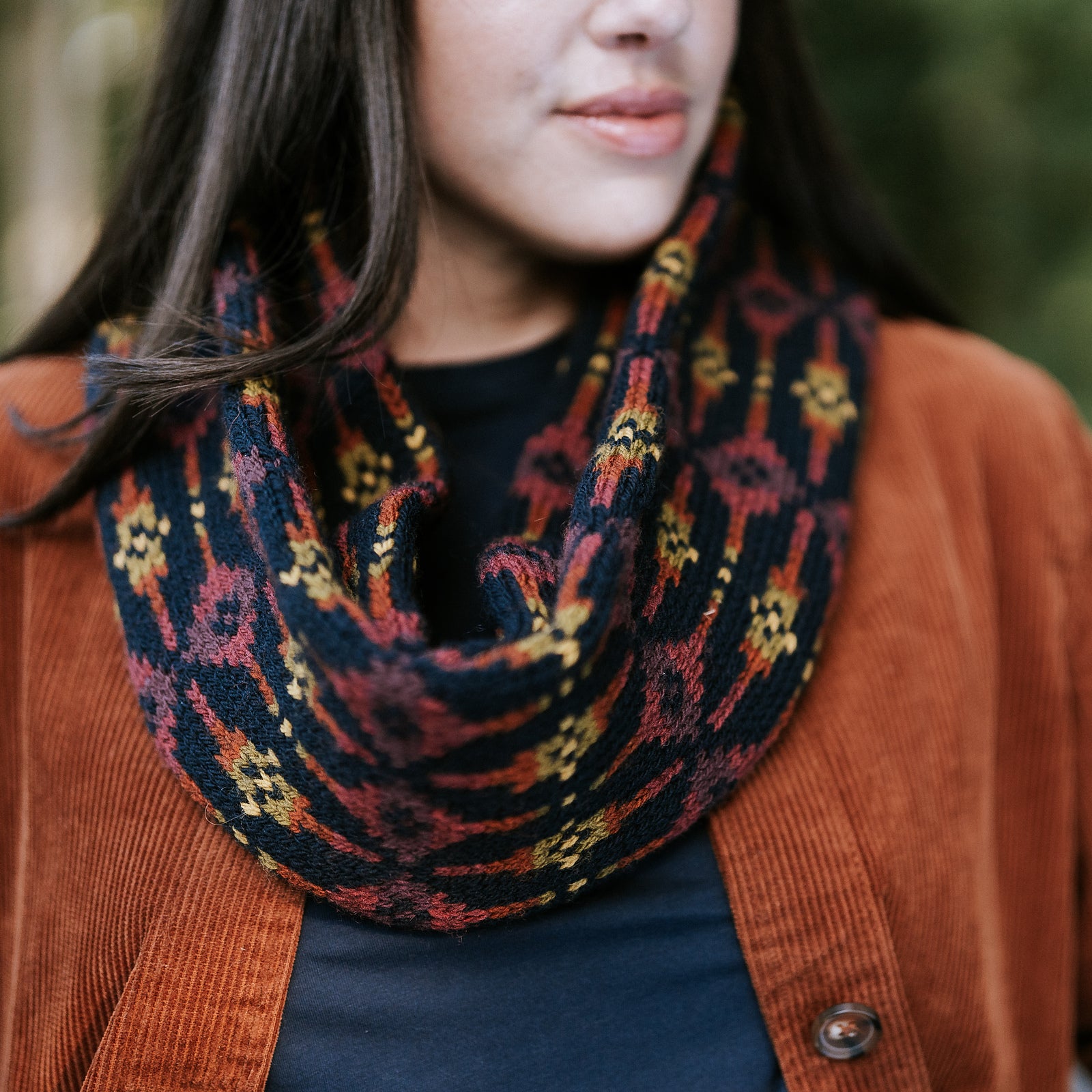 gather here classes-Colorwork Huxley Cowl - 2 sessions-class-gather here online
