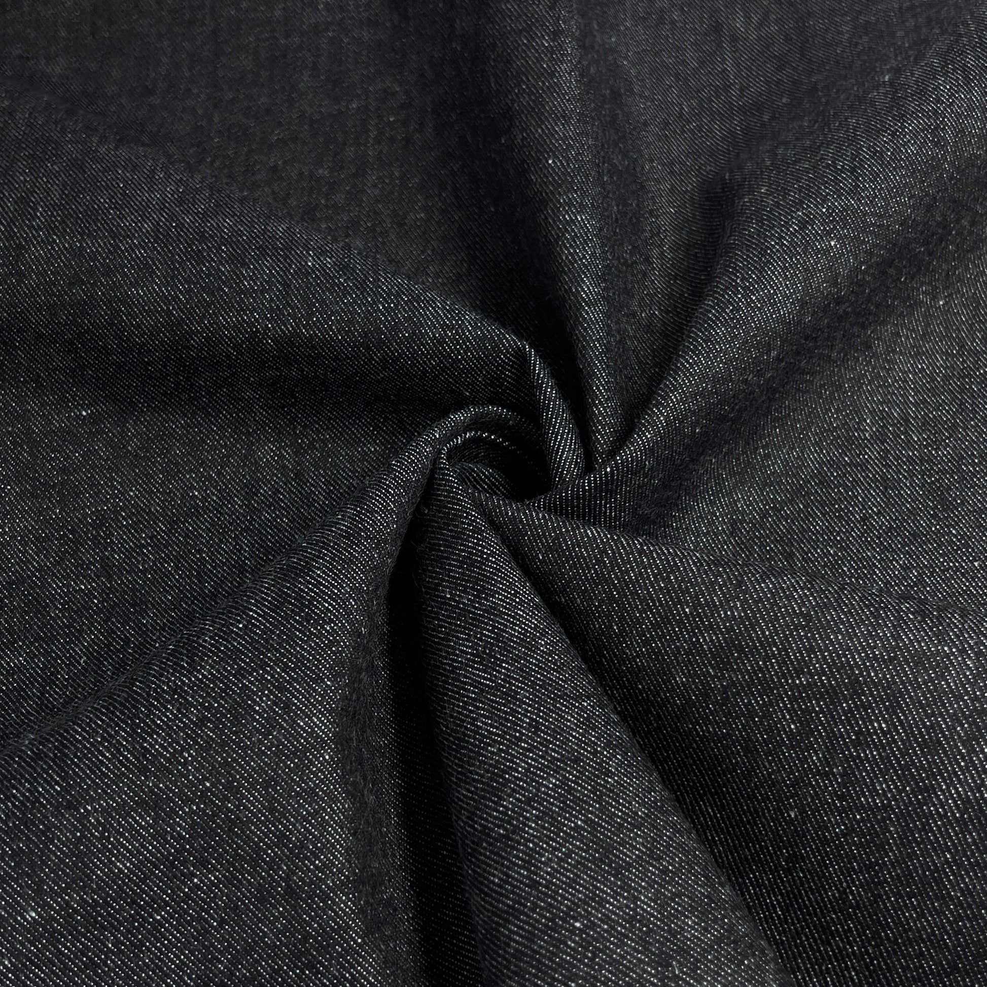 deadstock-Dark Indigo Stretch Denim 10.5oz-fabric-gather here online