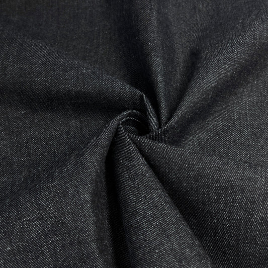 deadstock-Dark Indigo Stretch Denim 10.5oz-fabric-gather here online