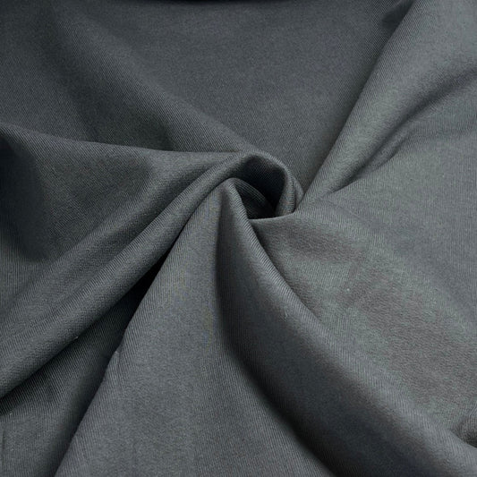 deadstock-12.5oz 3-End Cotton/Poly Sweatshirt Fleece - Charcoal-fabric-gather here online