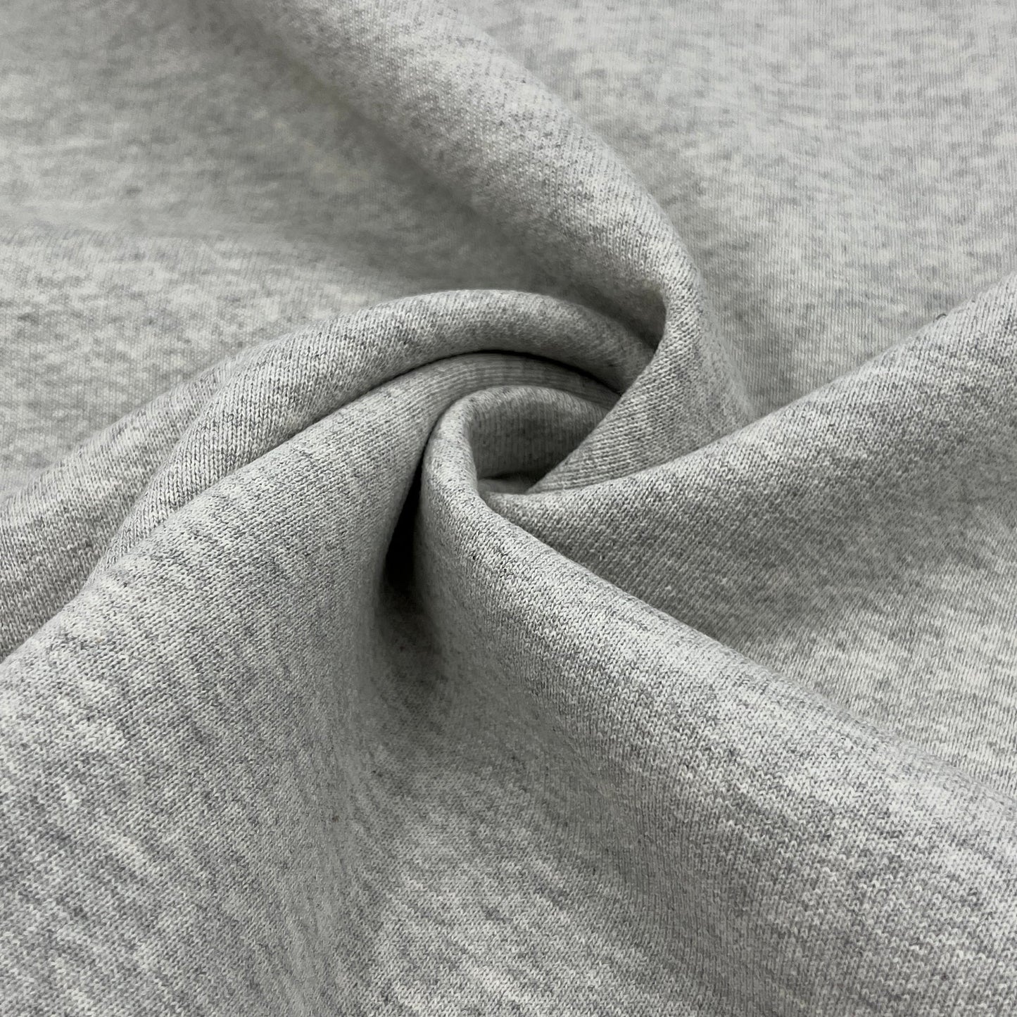 deadstock-12.5oz 3-End Cotton/Poly Sweatshirt Fleece - Ash Grey-fabric-gather here online