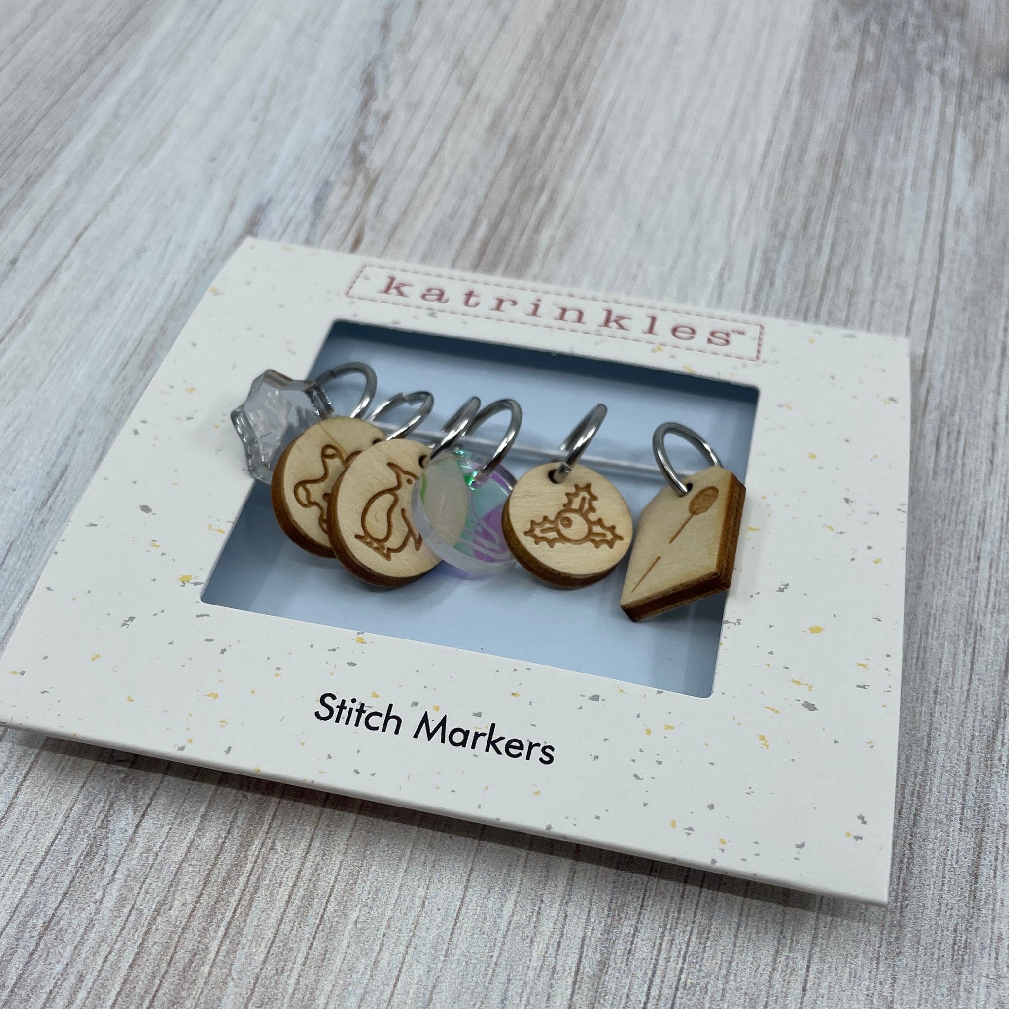 Katrinkles-Gather Here Winter Stitch Markers-notion-gather here online
