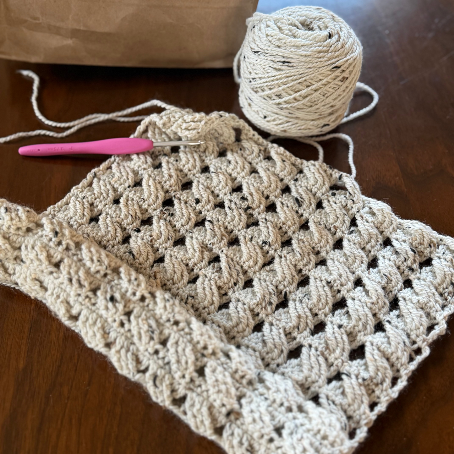 gather here classes-Charles's Fave Crochet Scarf-class-gather here online