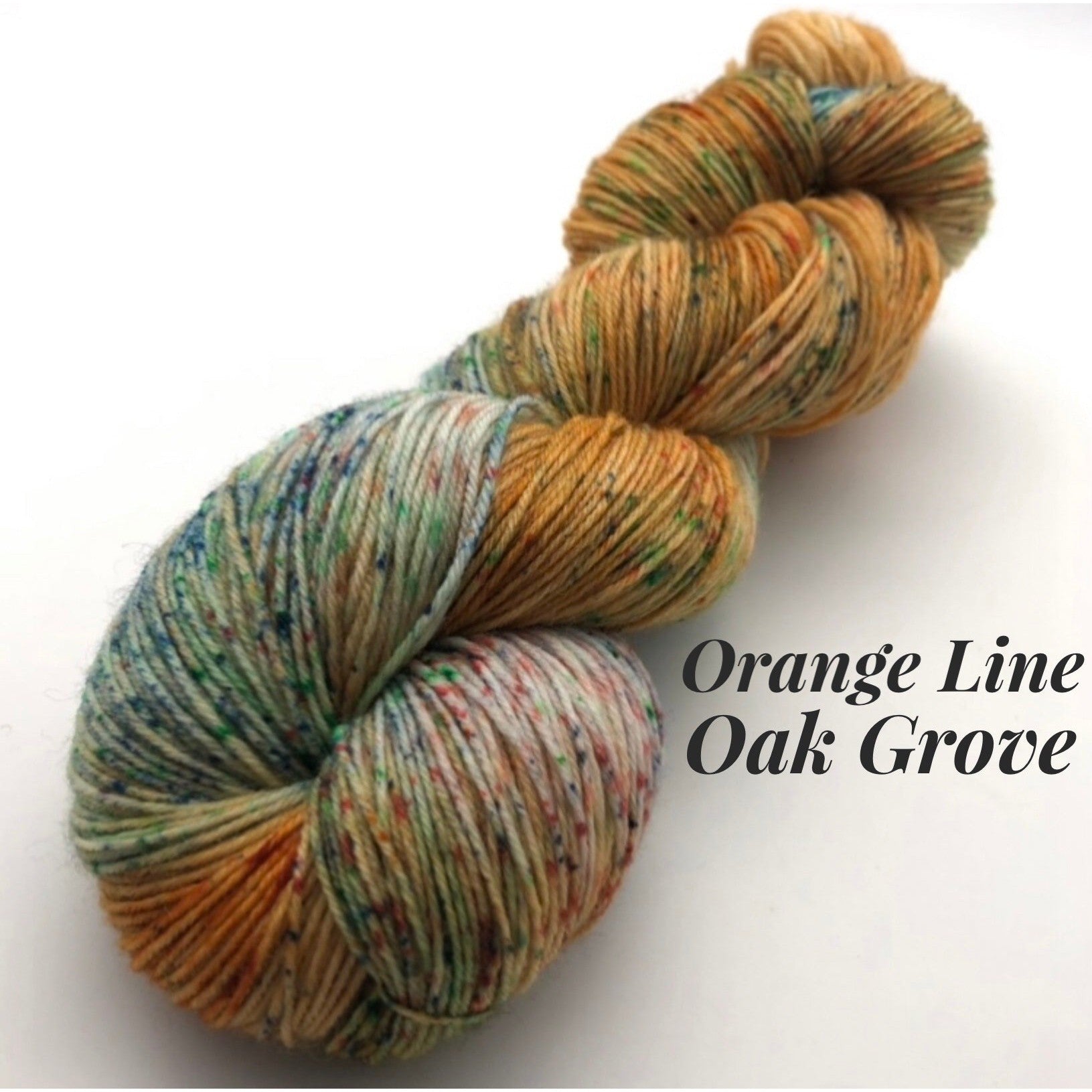 Road Trip Sock Yarn-MBTA Sock Yarn-yarn-Orange Line - Oak Grove-gather here online