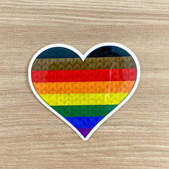 Juliette Pecaut Designs-Knit Pride Sticker-sticker-gather here online