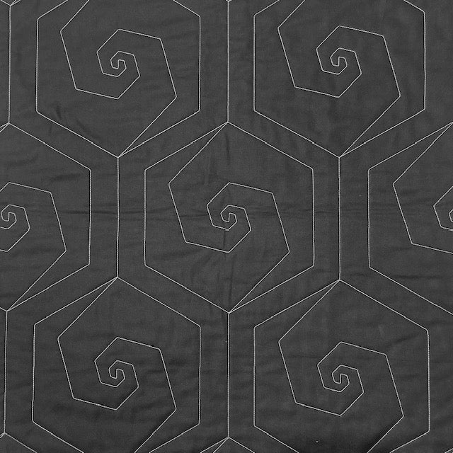 gather here quilting services-Edge to Edge (E2E) Quilting patterns-quilting services-Hexagon Spiral-gather here online