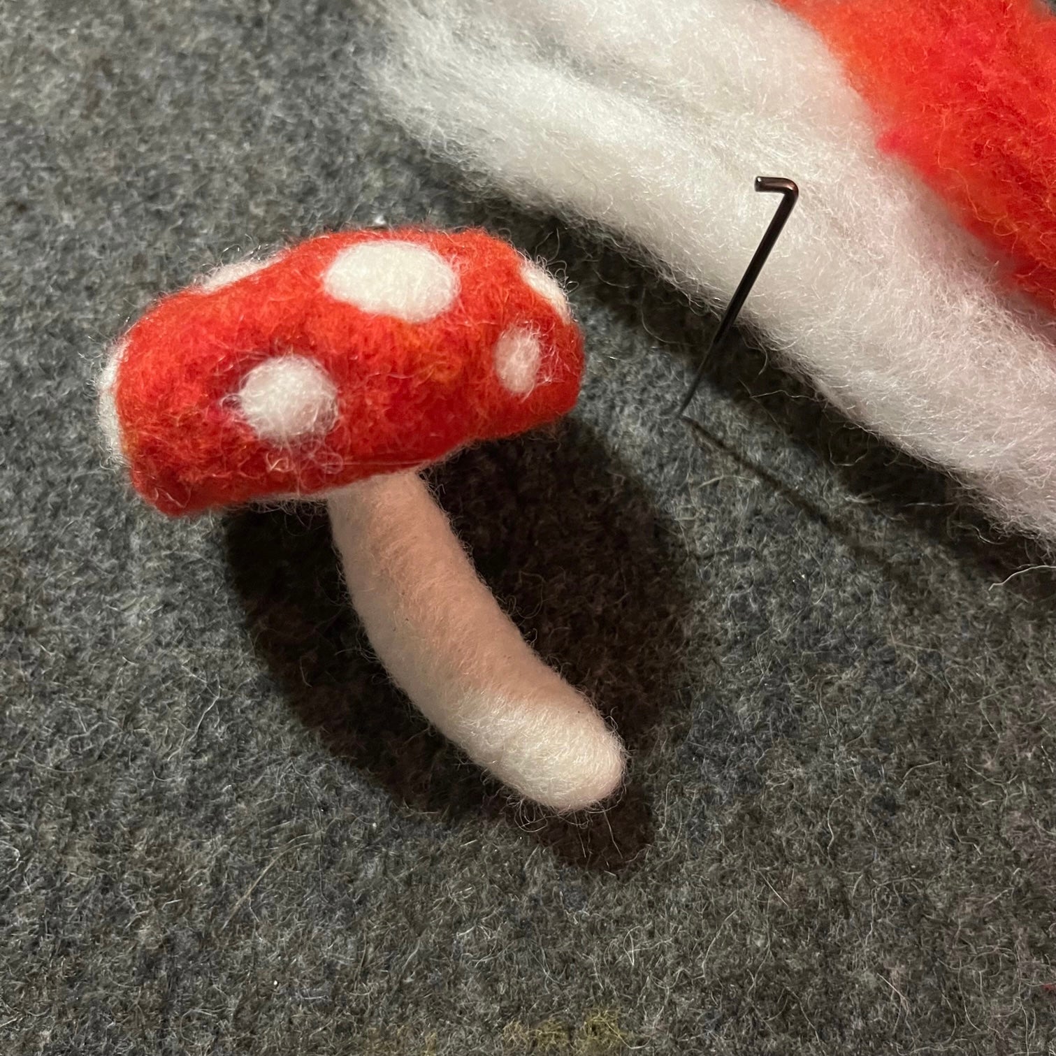 gather here classes-Needle Felted Mushroom Ornament-class-gather here online