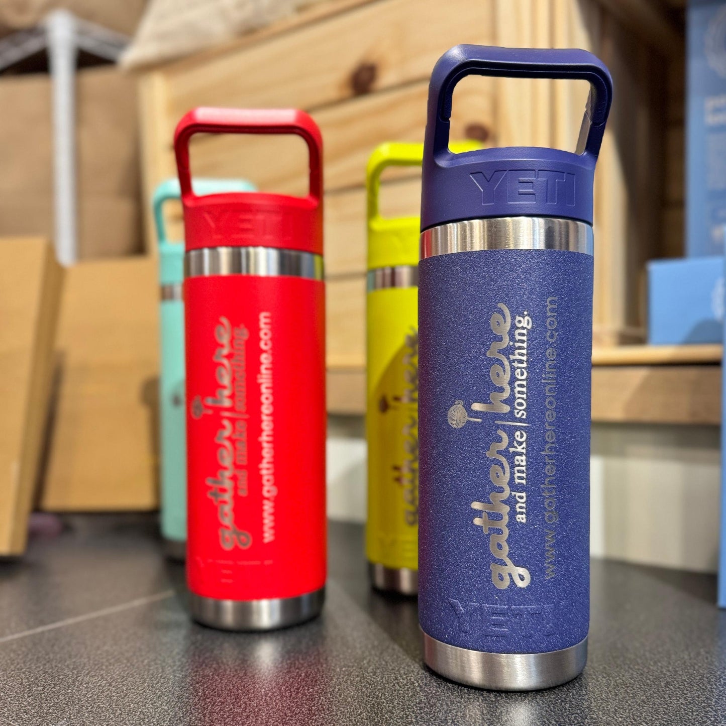 Gather Here YETI Water Bottle - Moondust 18oz