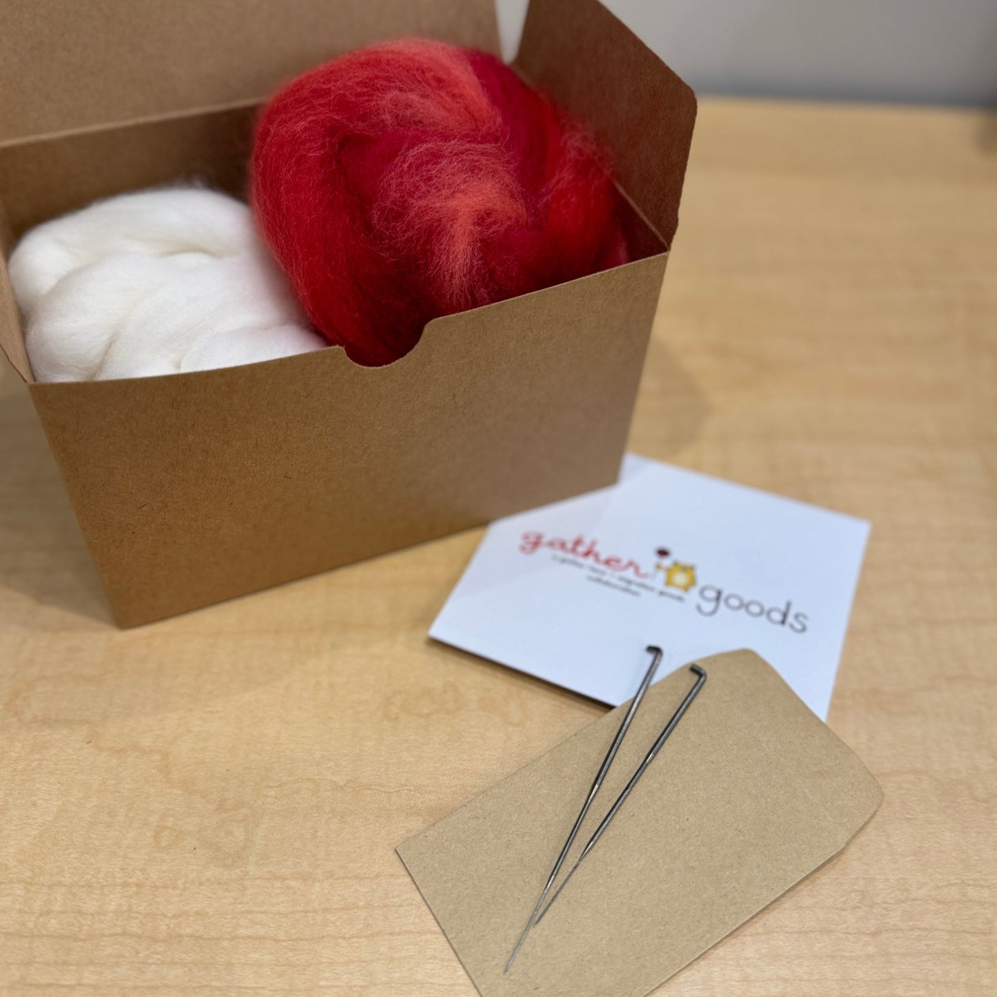 gather here-Apple Needle Felt Kit-craft kit-gather here online