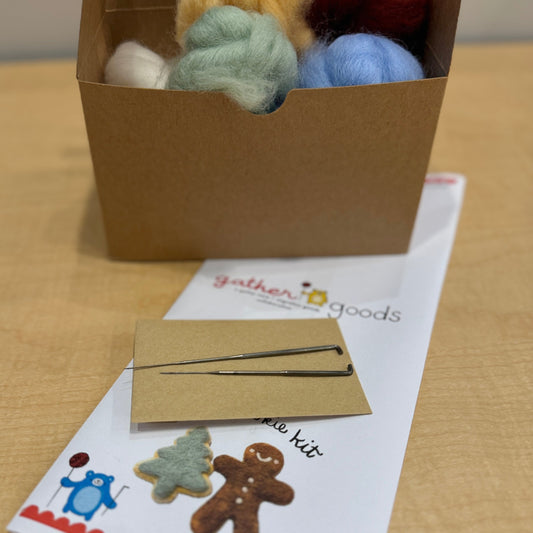 gather here-Holiday Cookie Needle Felt Kit-craft kit-gather here online