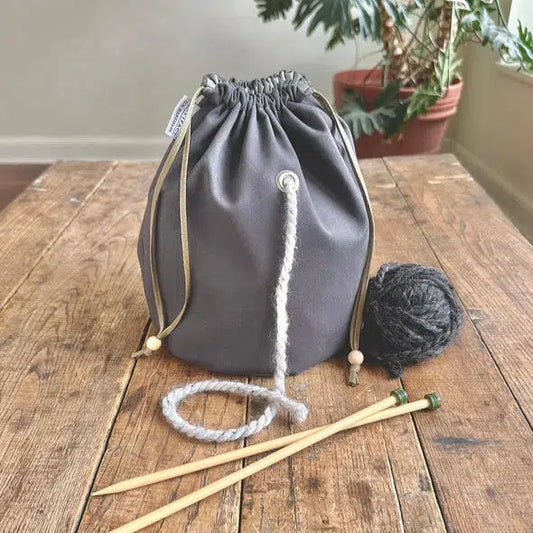 Artifact-Yarn Skein Sack - Slate-craft organizer-gather here online