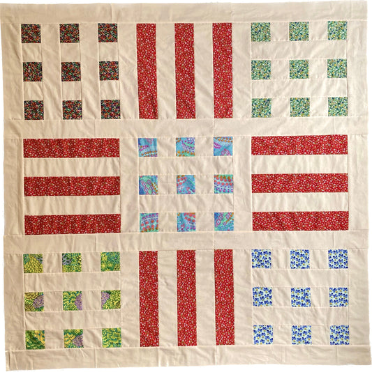 gather here classes-Dots and Stripes Quilt - 2 sessions-class-gather here online