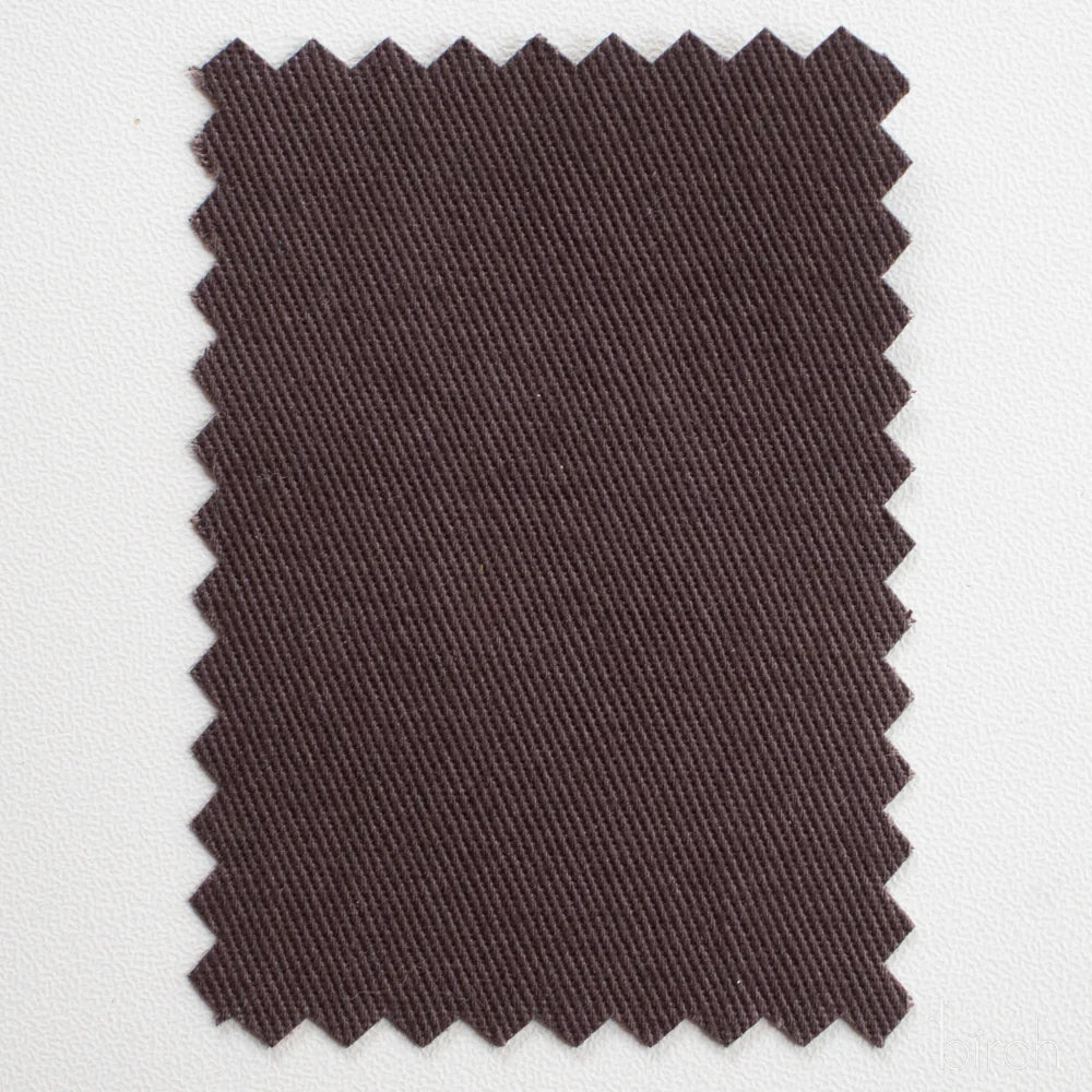 Birch Organic Fabrics-Organic Solid Twill-fabric-Truffle-gather here online