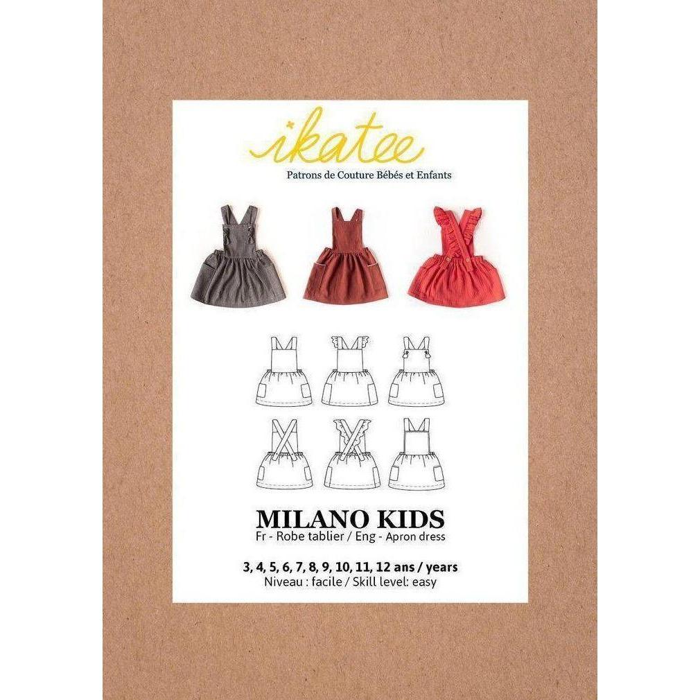 Ikatee-Milano Apron Dress Pattern-sewing pattern - kids-gather here online