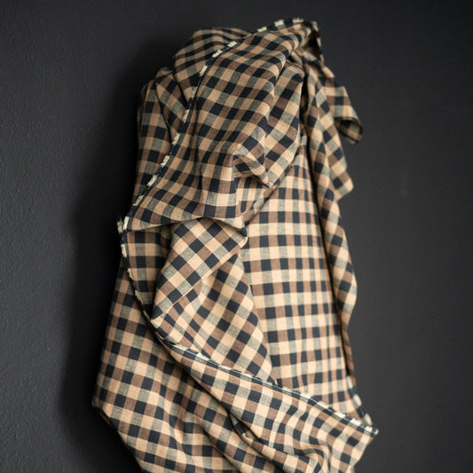 Merchant & Mills-Piper Gingham Cotton/Linen-fabric-gather here online