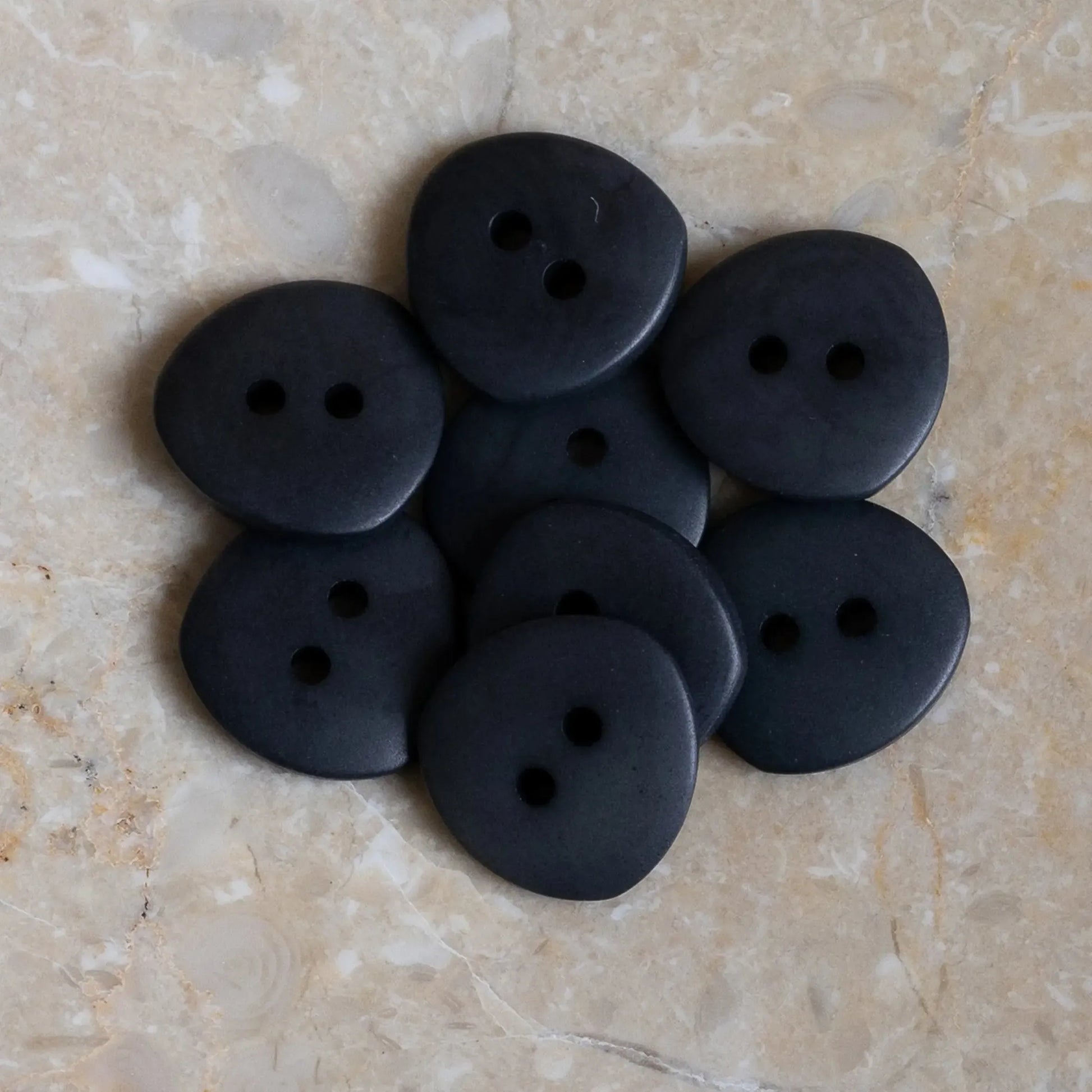 Atelier Brunette-12mm Jaipur Button (each)-button-Night/Deep Charcoal-gather here online