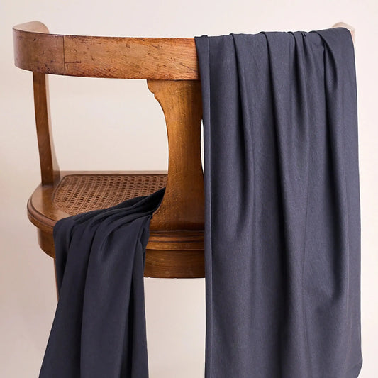 Atelier Brunette-Modal Jersey Fabric - Deep Charcoal-fabric-gather here online