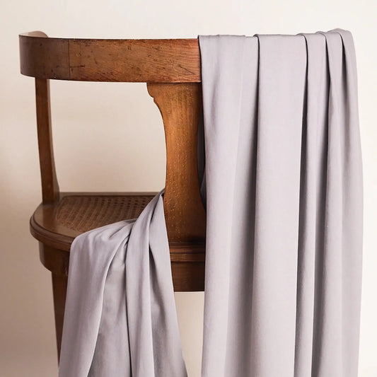Atelier Brunette-Modal Jersey Fabric - Light Grey-fabric-gather here online
