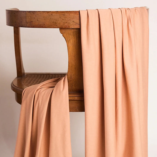 Atelier Brunette-Modal Jersey Fabric - Silky Peach-fabric-gather here online