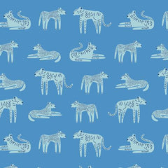 Art Gallery Fabrics-Fierce Felines Cloud on Knit-fabric-gather here online