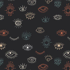 Art Gallery Fabrics-Eye See You Night on Knit-fabric-gather here online