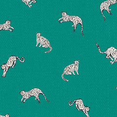 Art Gallery Fabrics-Wandering Leopards Sea on Knit-fabric-gather here online
