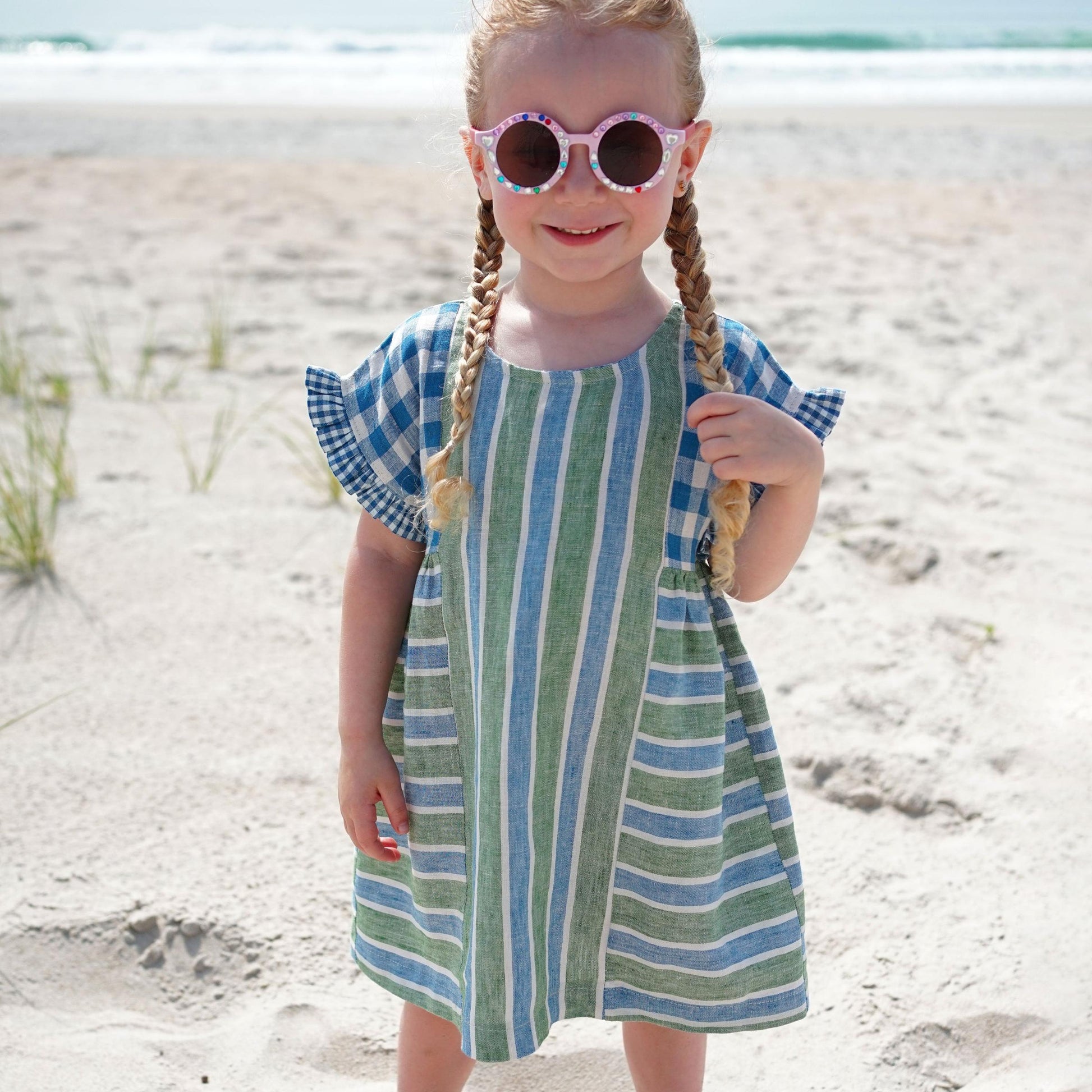 Matchy Matchy Sewing Club-Kids Collage Gather Dress Pattern - PDF DOWNLOAD-sewing pattern - kids-gather here online