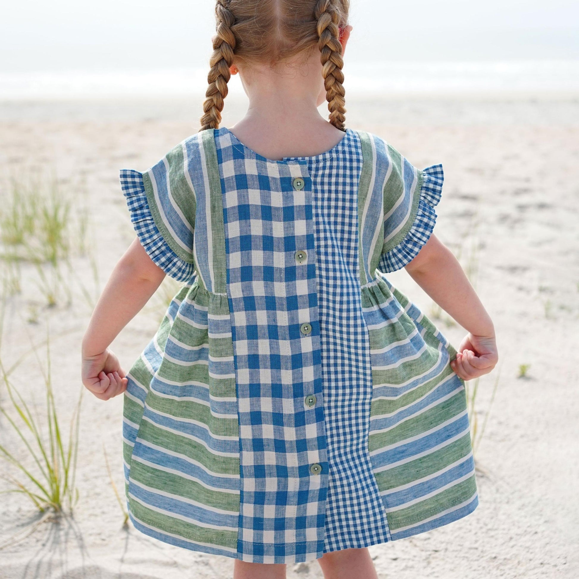 Matchy Matchy Sewing Club-Kids Collage Gather Dress Pattern - PDF DOWNLOAD-sewing pattern - kids-gather here online