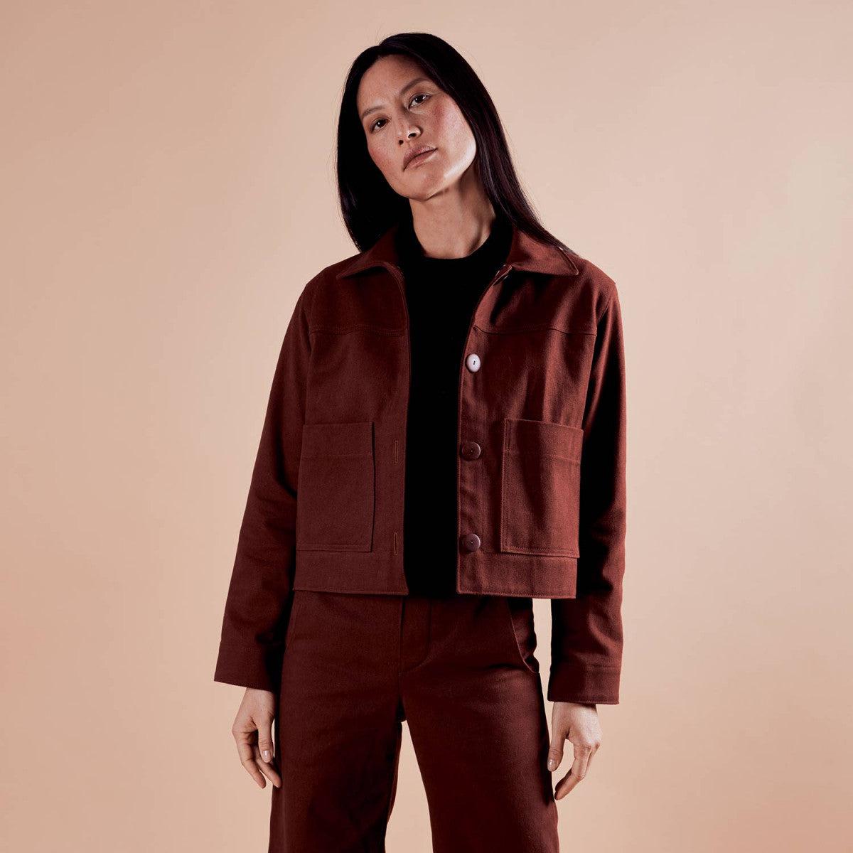 Atelier Brunette-LA Veste Jacket Pattern-sewing pattern-gather here online