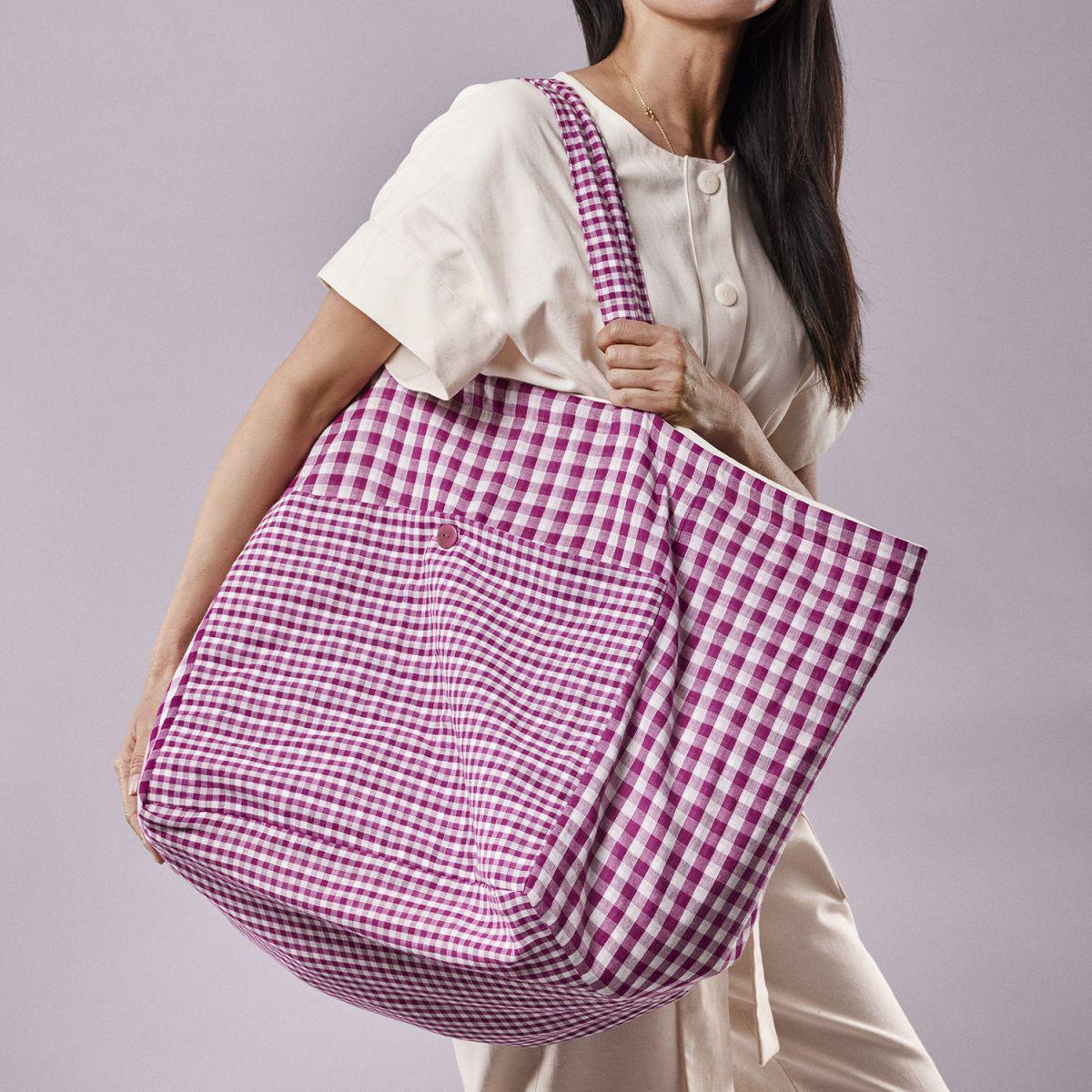 Atelier Brunette-LE Sac de Plage Beach Bag-sewing pattern-gather here online