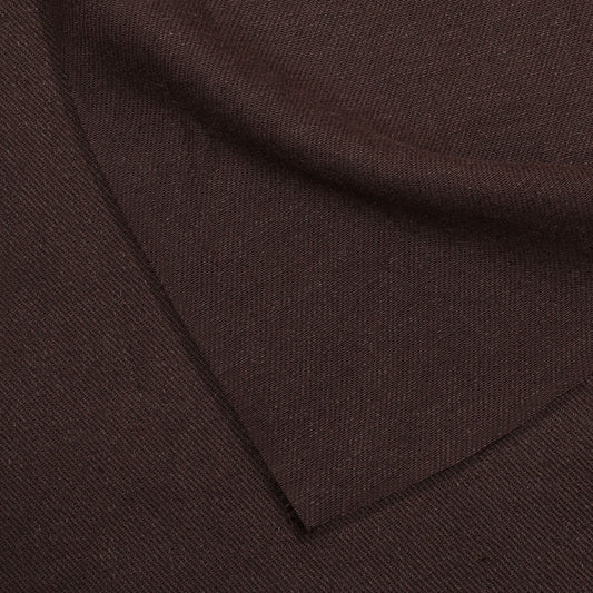 Atelier Brunette-Livaeco™ Linen Viscose Twill - Oat Chocolate-fabric-gather here online