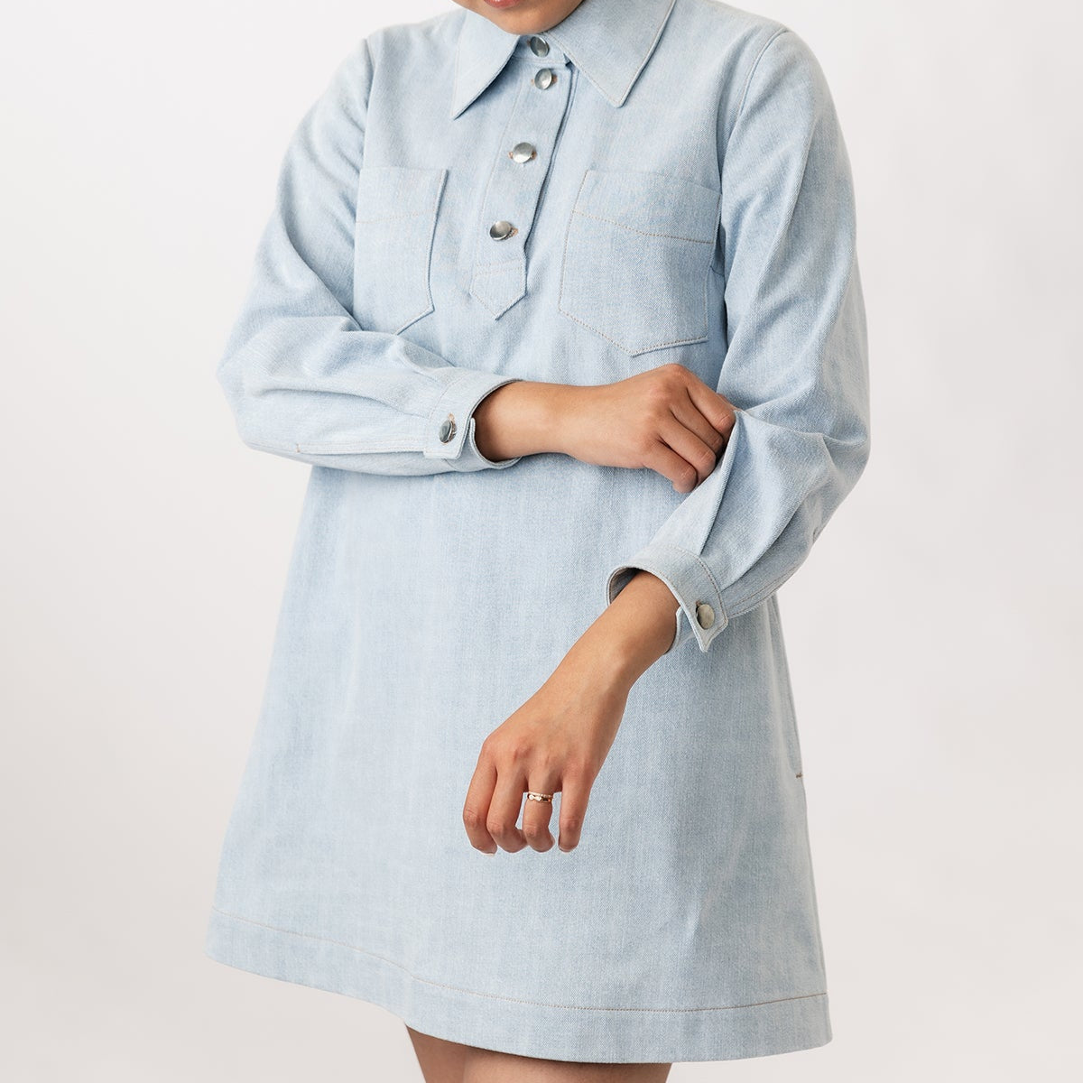 Loviisa Denim Dress Pattern – gather here online
