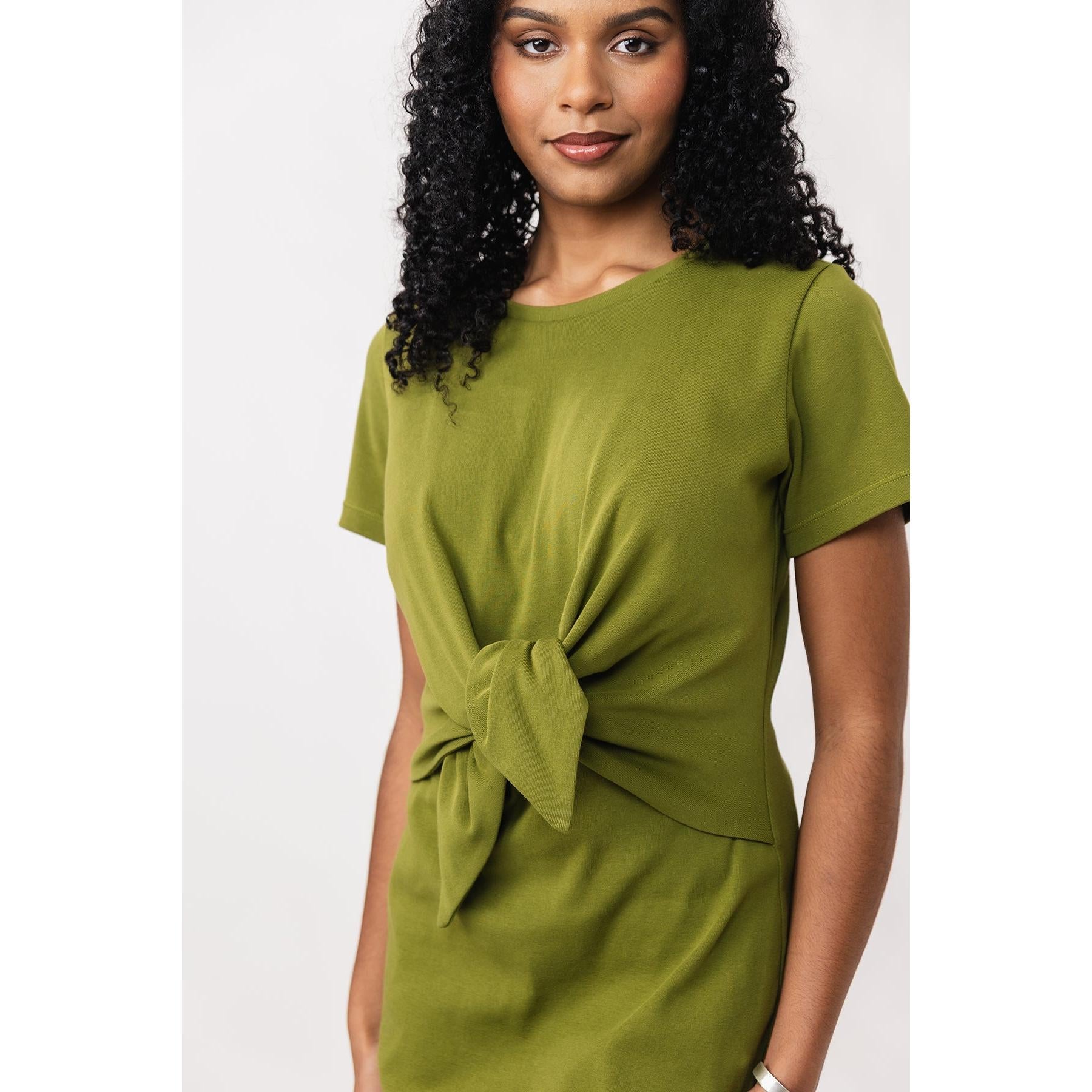 Named Clothing-Lyyti Tie Front Mini & Maxi Dress Pattern - PDF DOWNLOAD-sewing pattern-gather here online