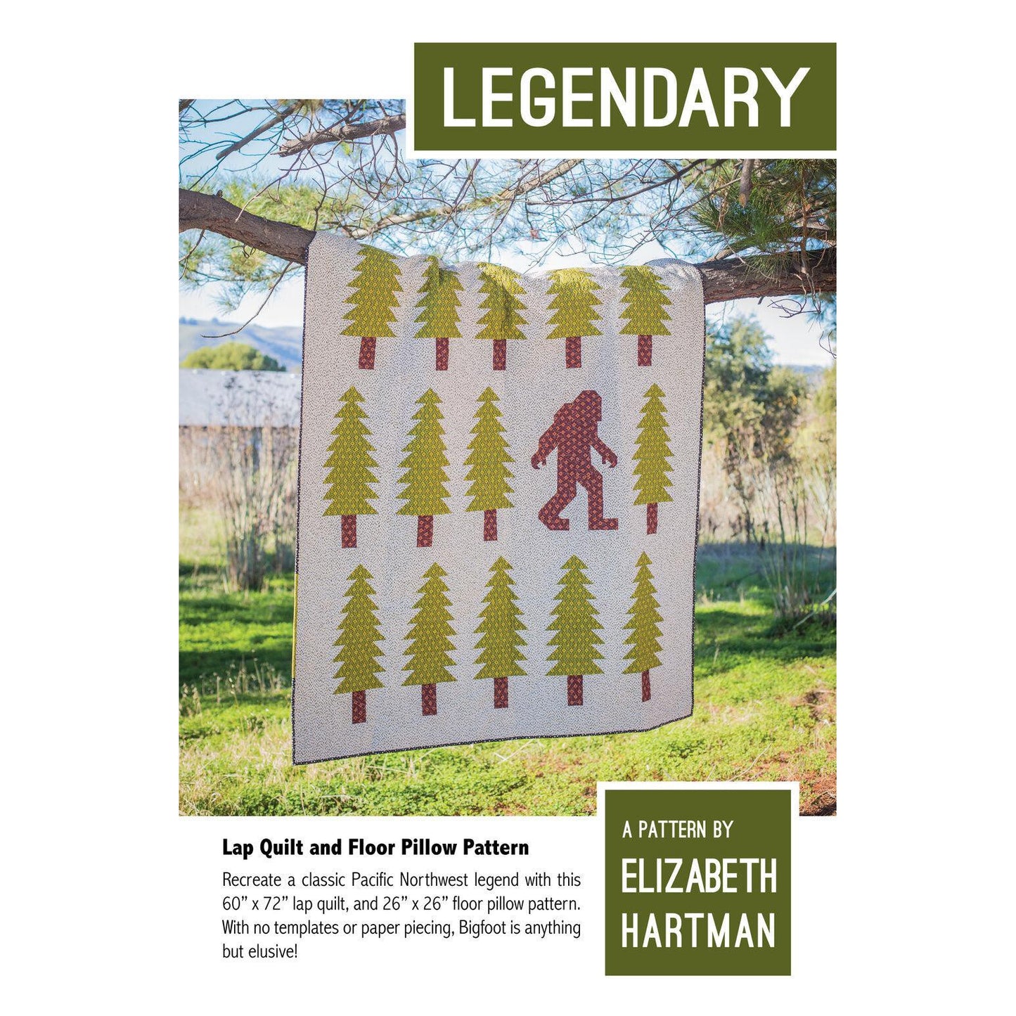 Elizabeth Hartman-Legendary Bigfoot Quilt Pattern-quilting pattern-Default-gather here online