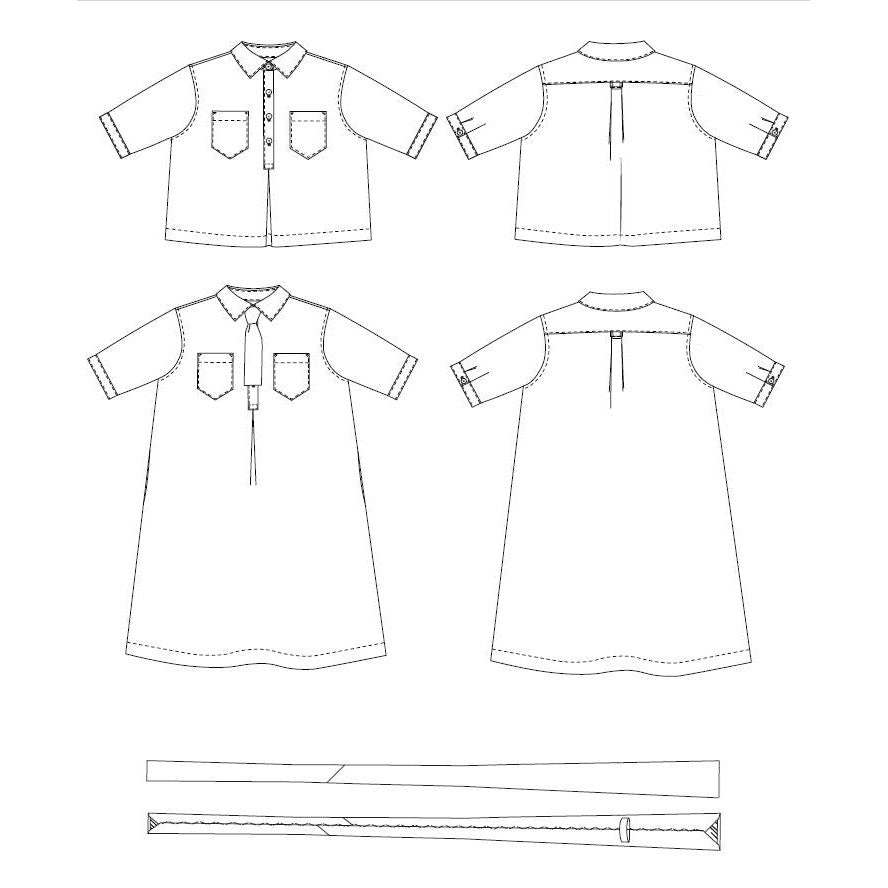 Merchant & Mills-Scout Top & Dress Pattern - PDF DOWNLOAD-sewing pattern-gather here online