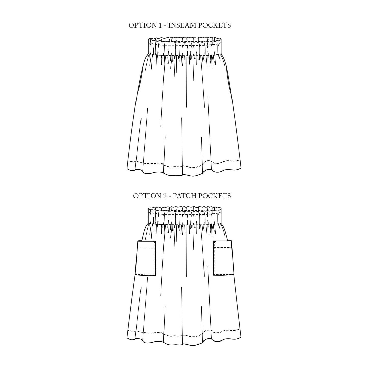 Merchant & Mills-Mathilde Skirt Pattern - PDF DOWNLOAD-sewing pattern-gather here online