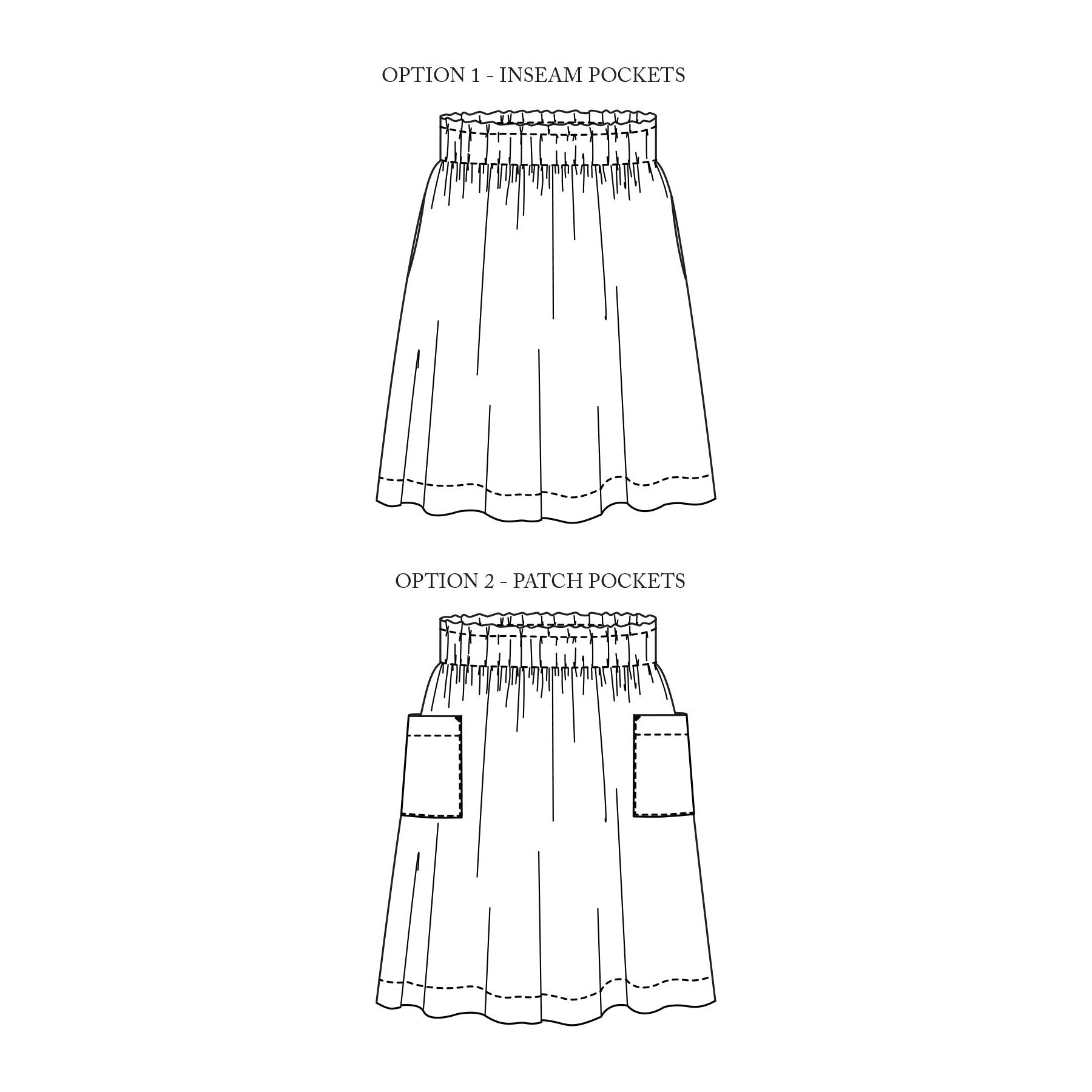 Merchant & Mills-Mathilde Skirt Pattern - PDF DOWNLOAD-sewing pattern-gather here online