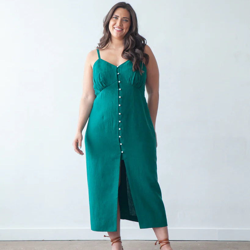 True Bias-Lora Dress Pattern-sewing pattern-14-32-gather here online