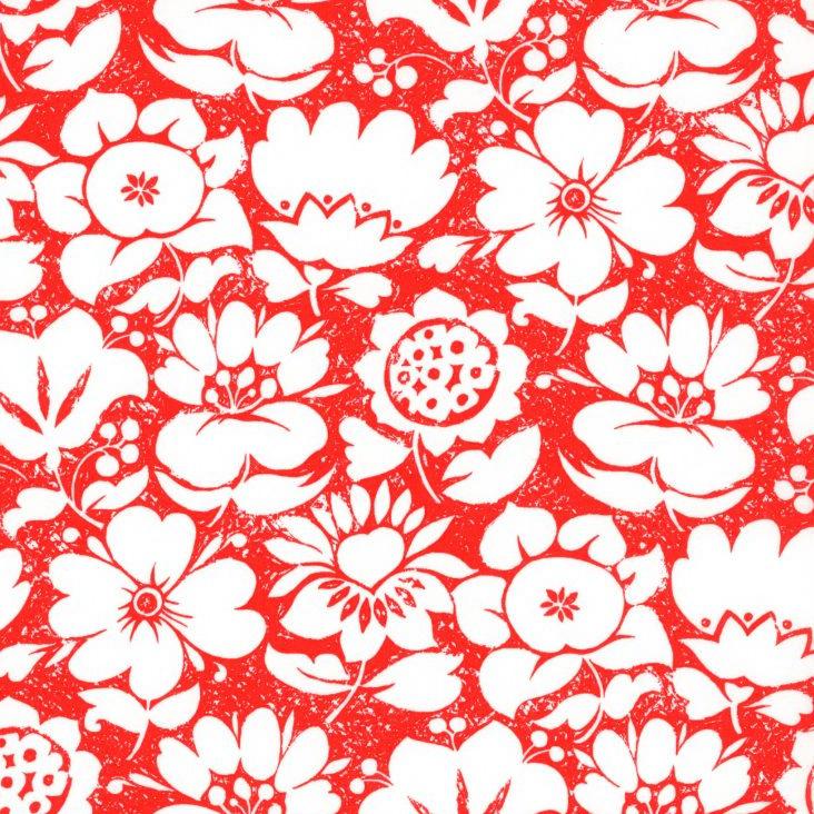 Liberty of London-Tana Lawn - Margot Mary Red-fabric-gather here online