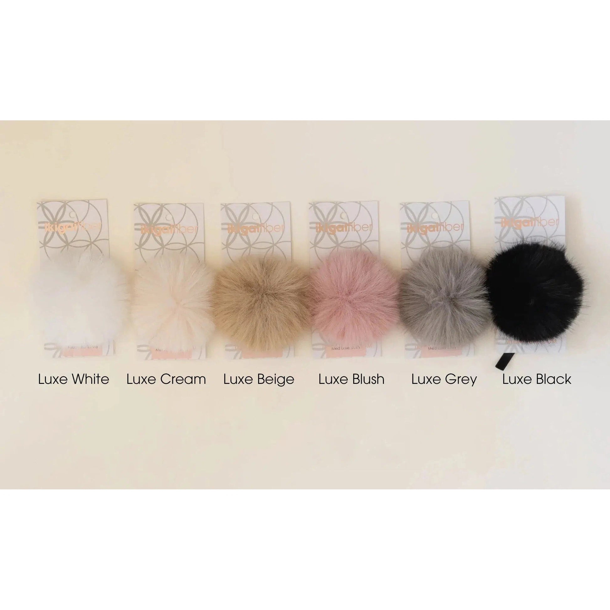 Ikigai Fiber-Faux Luxe Pom-Pom, 10cm-pompoms-gather here online