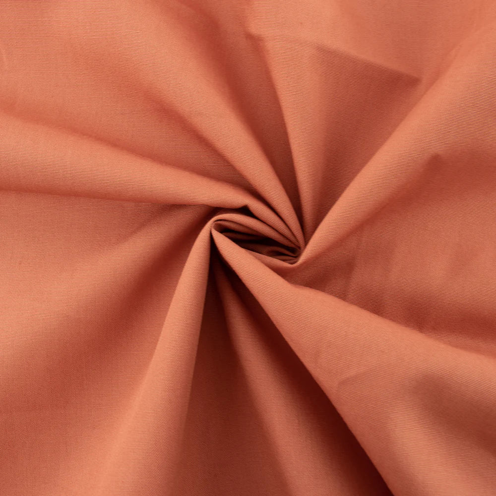 REMNANT: Long Branch Solid Poplin, Apricot Brandy 30% OFF 1.13 YDS