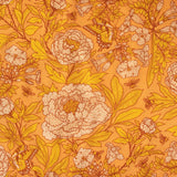 Birch Organic Fabrics-Large Peonies Peach Gold on Lawn-fabric-gather here online