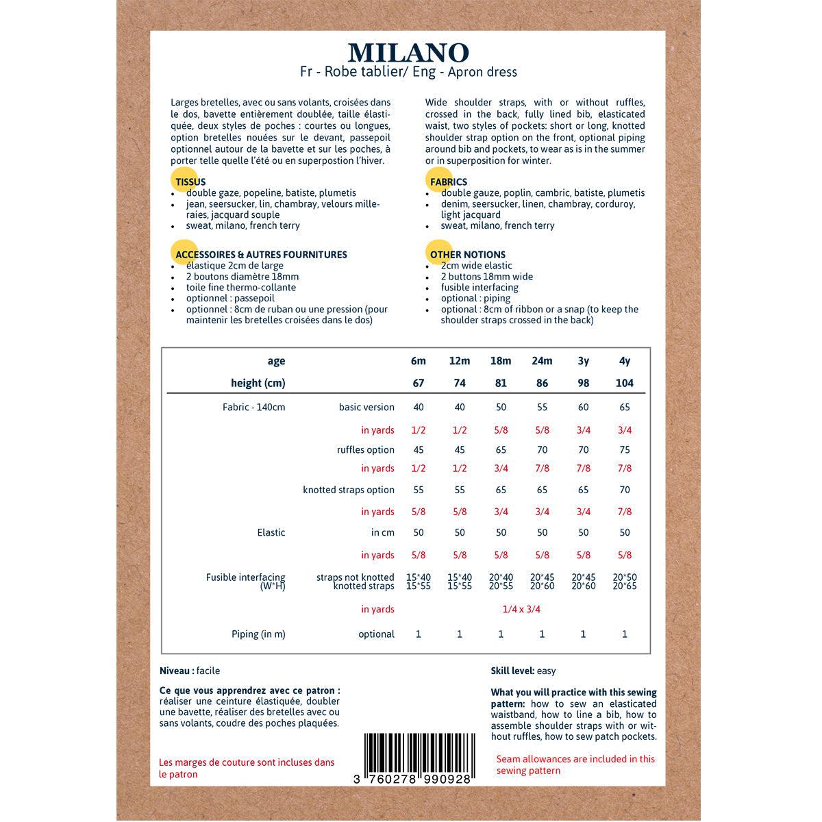 Ikatee-Milano Apron Dress Pattern-sewing pattern - kids-gather here online